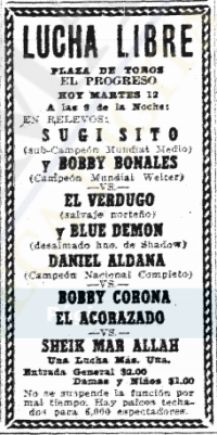 source: http://www.thecubsfan.com/cmll/images/cards/19520812progreso.PNG