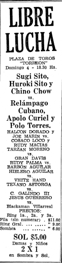 source: http://www.luchadb.com/images/cards/1960Laguna/19661204plaza.png