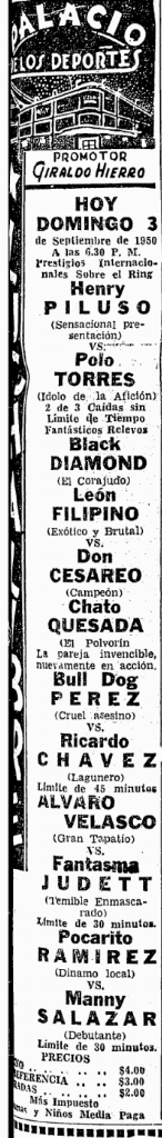 source: http://www.luchadb.com/images/cards/1950Laguna/19500903palacio.png