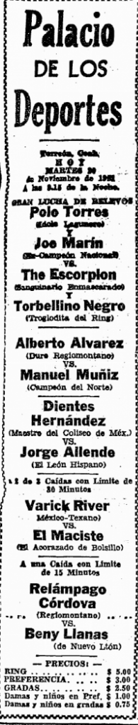 source: http://www.luchadb.com/images/cards/1950Laguna/19511120palacio.png